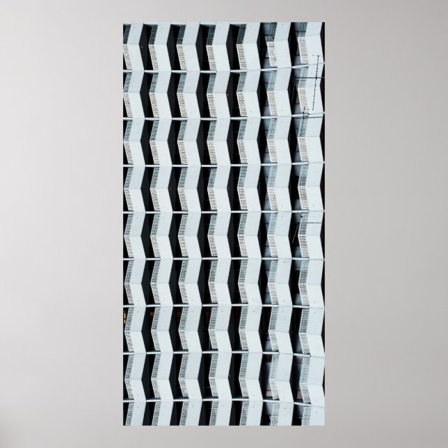White painted building poster (Front)