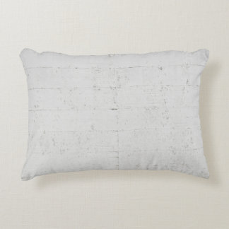 White painted concrete wall concrete decorative cushion