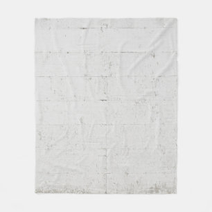 White painted concrete wall concrete fleece blanket