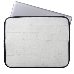 White painted concrete wall concrete laptop sleeve
