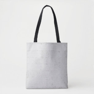 White painted concrete wall concrete tote bag