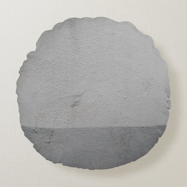 White painted wall round cushion (Front)