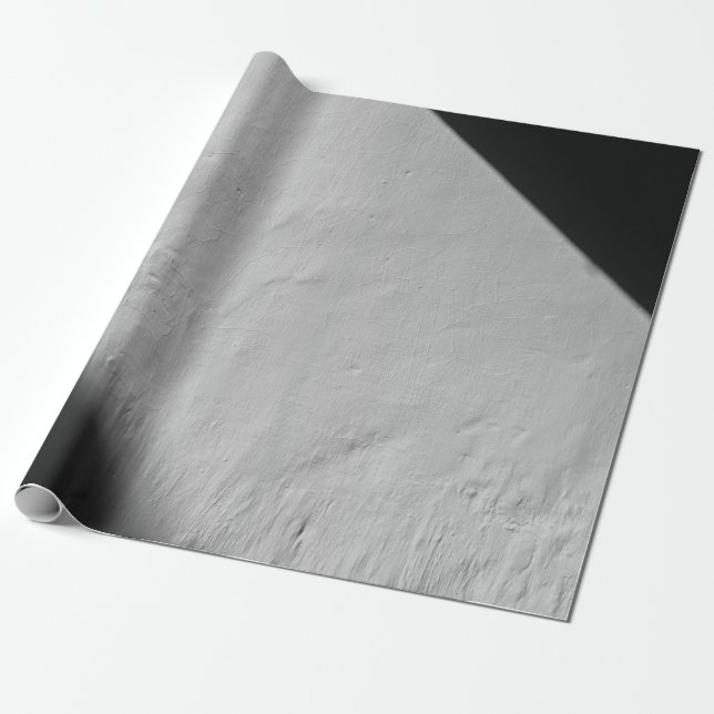 WHITE PAINTED WALL WITH BLACK TEXTILE WRAPPING PAPER (Unrolled)