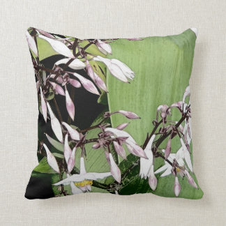 white & pale pink flower cushion