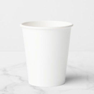 White  paper cups