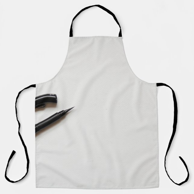 White paper texture background apron (Front)