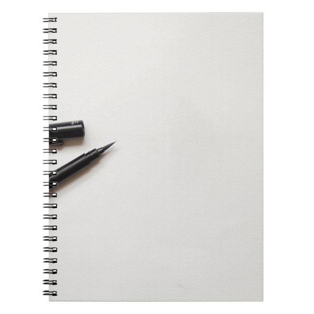 White paper texture background notebook (Front)