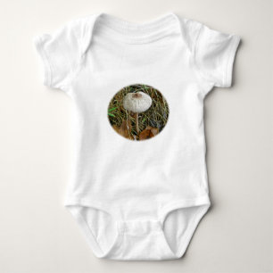 White Parasol Mushroom Coordinating Items Baby Bodysuit