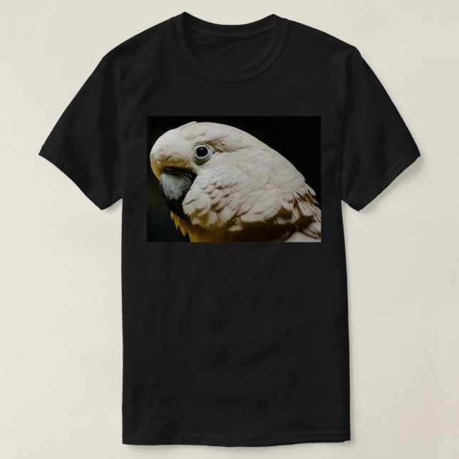 White Parrot T-Shirt (Design Front)