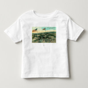White Pass with Russian and American Flags Toddler T-Shirt
