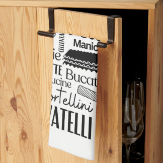 White Pasta  Tea Towel
