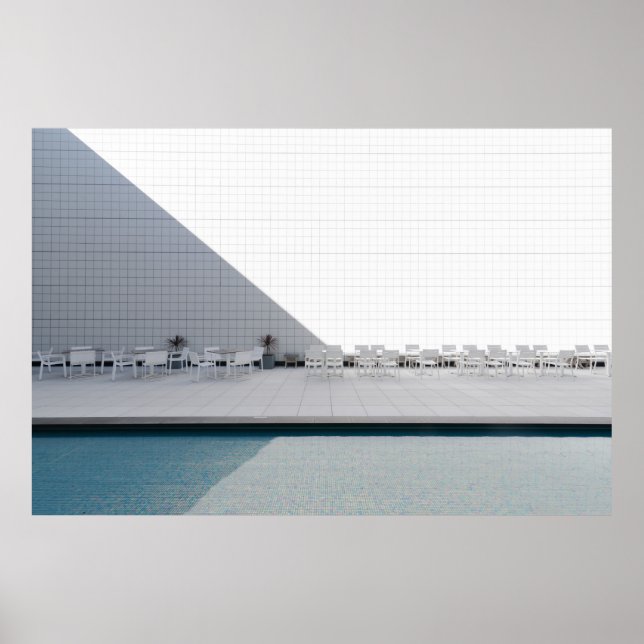 WHITE PATIO TABLE WITH CHAIRS DURING DAYTIME POSTER (Front)