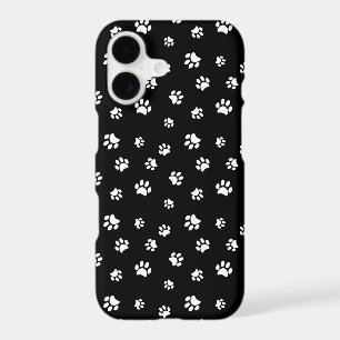 White Paw Prints Pattern