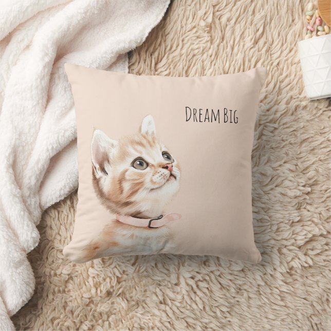 White Peach Cat Cushion (Blanket)