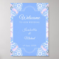 White peacock and blooming sakura / Romantic 