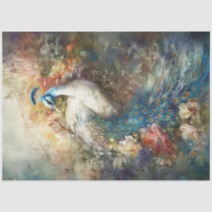 White Peacock Tissue Paper