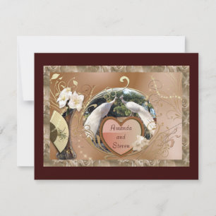 White Peacock Wedding