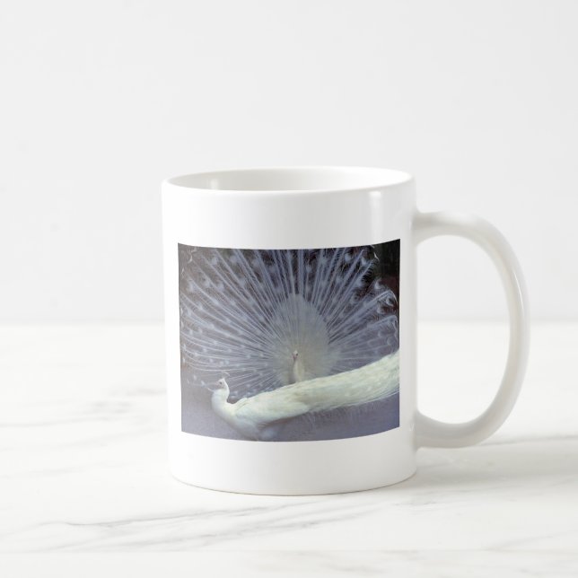 White Peacocks Coffee Mug (Right)