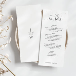 White Pearls Wedding Menu