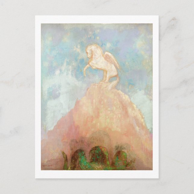 White Pegasus, c.1908 (oil on canvas) Postcard (Front)