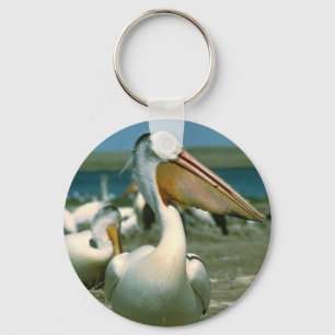 White Pelican Key Ring