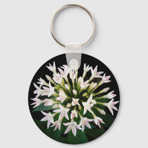 White Pentas Key Ring