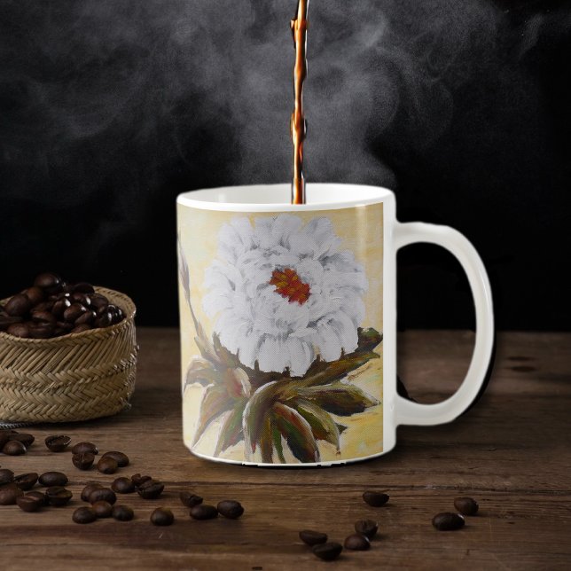 White Peony Coffee Mug (Creator Uploaded)