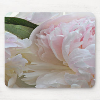 White peony mouse pad