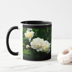 White Peony Trio Mug