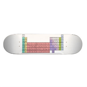 White Periodic Table skateboard