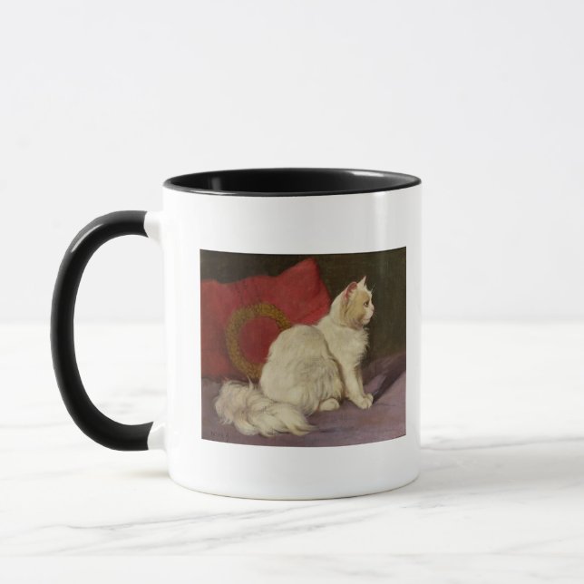 White Persian Cat Mug (Left)