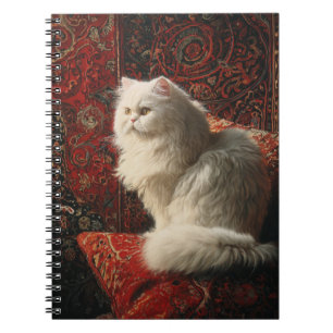 White Persian Cat Notebook