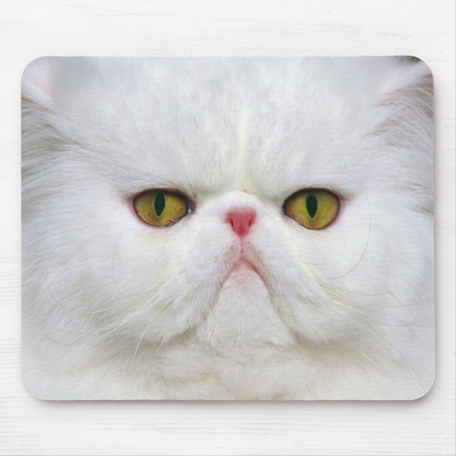White Persian Mouse Pad (Front)