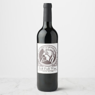 White Personalised Family Wine Bottle Label