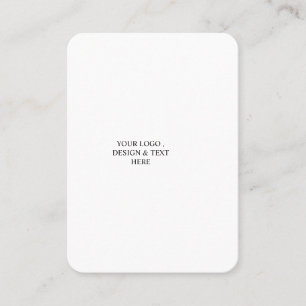 White Personalised – Your Logo & Text Here Appointment Card