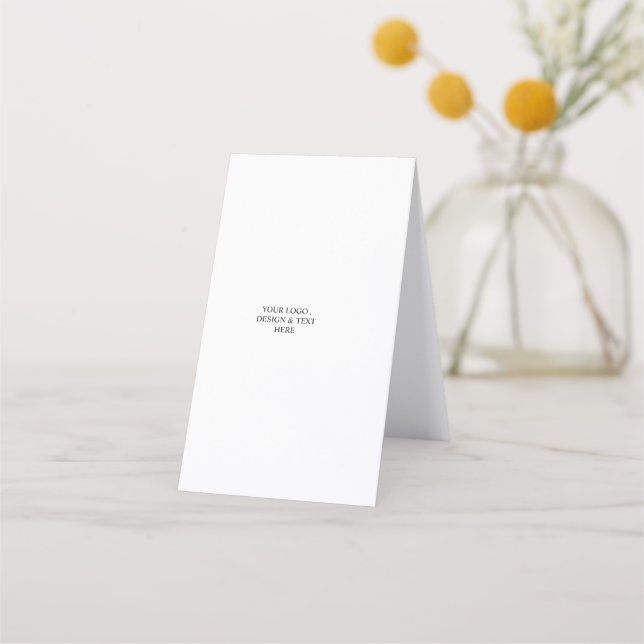 White Personalised – Your Logo & Text Here Appointment Card (Front)