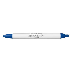 White Personalised – Your Logo & Text Here Black Ink Pen
