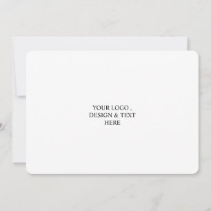 White Personalised – Your Logo & Text Here  Card