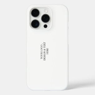 White Personalised – Your Logo & Text Here iPhone 16 Pro Case