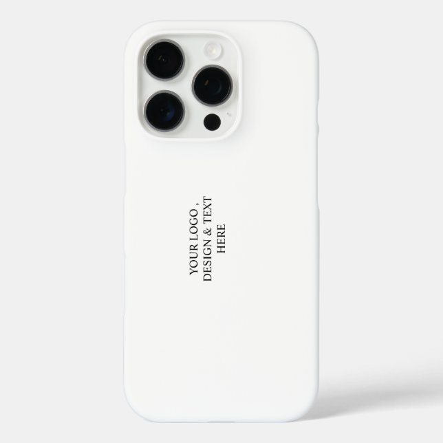 White Personalised – Your Logo & Text Here Case-Mate iPhone Case (Back)