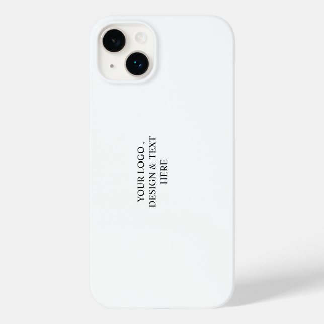 White Personalised – Your Logo & Text Here Case-Mate iPhone Case (Back)