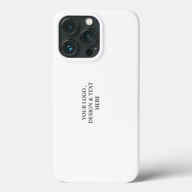 White Personalised – Your Logo & Text Here Case-Mate iPhone Case (Back)