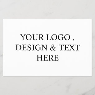 White Personalised – Your Logo & Text Here Flyer