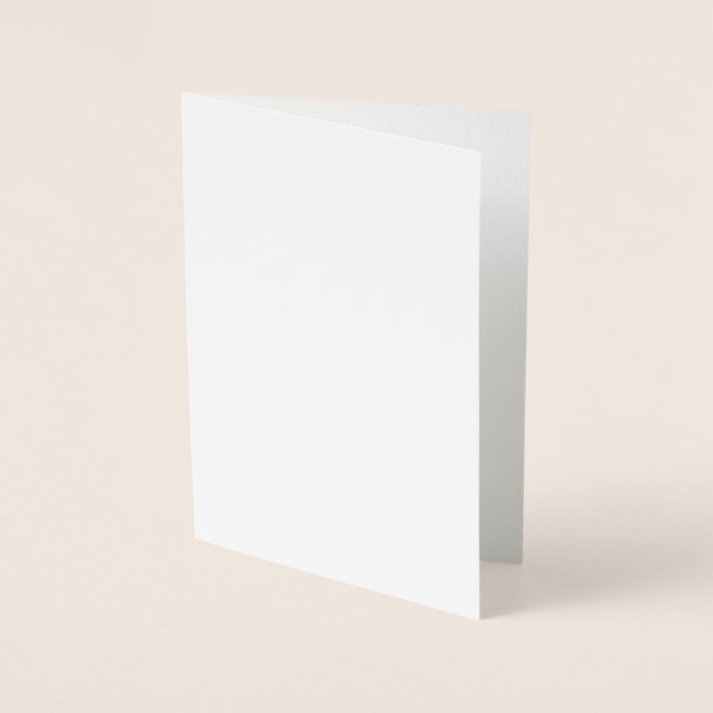 White Personalised – Your Logo & Text Here  Foil Card (Front)