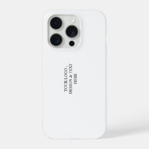 White Personalised – Your Logo & Text Here iPhone 15 Pro Case