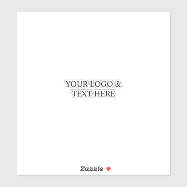 White Personalized – Your Logo & Text Here (Sheet)