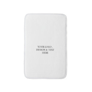 White Personalized – Your Logo & Text Here Bath Mat