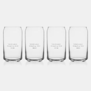White Personalized – Your Logo & Text Here Can Glass