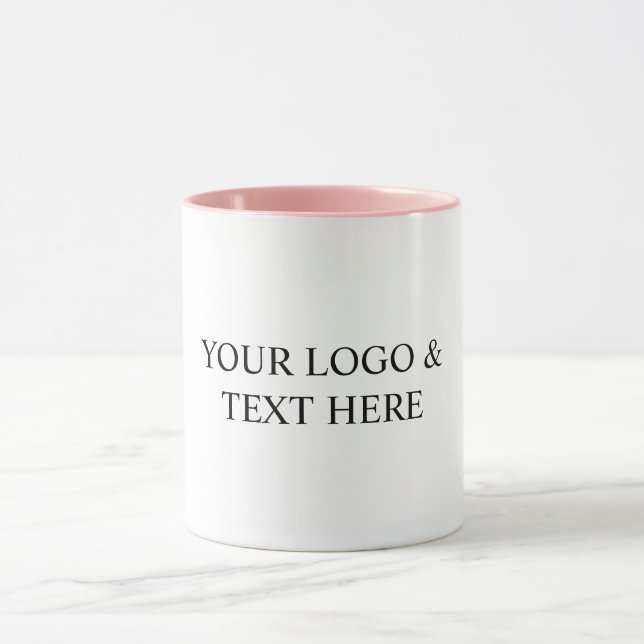 White Personalized – Your Logo & Text Here Mug (Center)