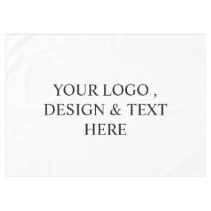 White Personalized – Your Logo & Text Here Tablecloth